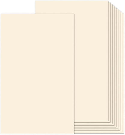8.5x14 Cream Cardstock Blank Cover Stock Thick Paper 100 Sheets, Goefun 80lb Heavyweight Legal Cardstock Printer Paper For Arts and Crafts, Posters, Brochures, Menus
