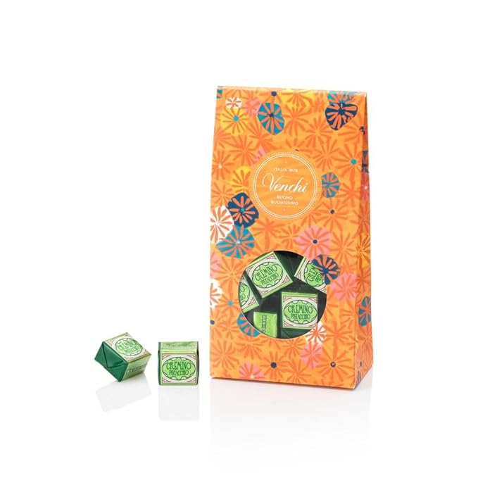 Venchi Cremino Pistachio Chocolate 25-Piece Elegant Gift Box – Velvety Milk Chocolate & Creamy White Chocolate Infused With Lightly Salted Pistachio Paste - Preservative & Gluten-Free