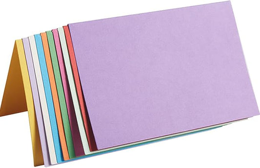 50 Pack Blank Cards Folded Cardstock Thank You Blank Greeting Cards for Invitations, Wedding, Greeting Cards, All Occasion DIY (Multicolor, 3x5)
