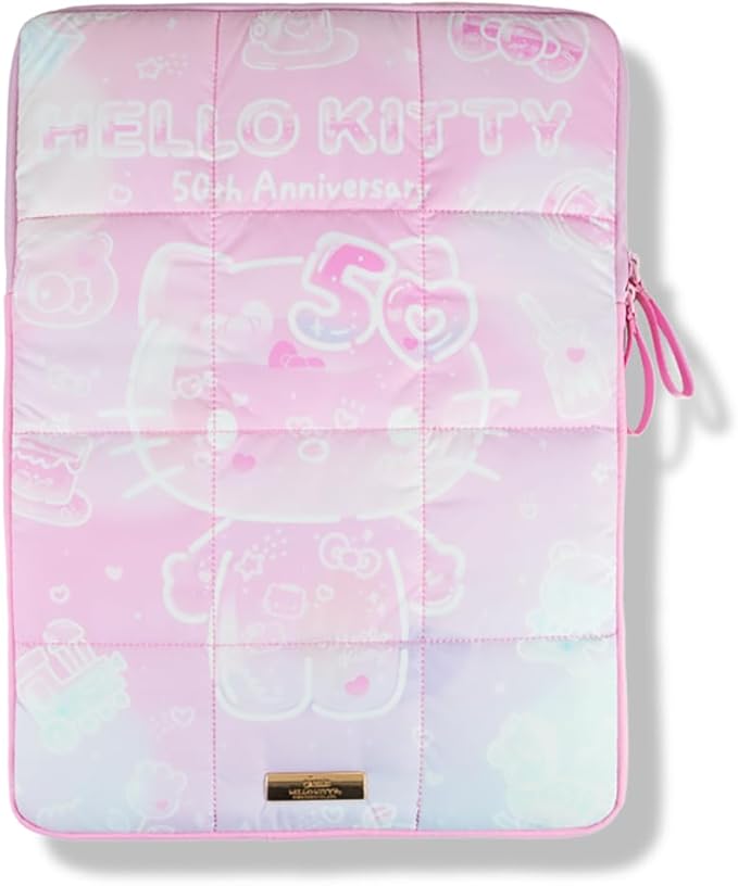 Sonix x Sanrio | Puffy Laptop Sleeve | 15-16 Inch, Quilted Pillow Puffer Laptop Carrying Case, Computer Sleeve | Hello Kitty 50th Anniversary