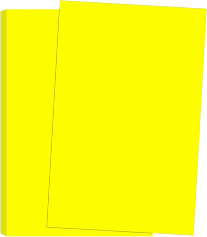 NextDayLabels Color Cardstock Paper - 50 Sheets - 11" x 17" - Lemon 65 lb (147 gsm) - Thick Colored Paper for Crafting, Invitations, Posters, Flyers, and DIY Projects - Made in USA