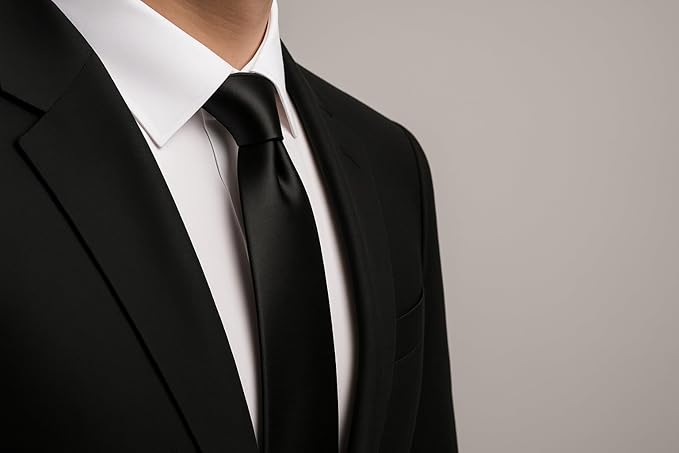 Dibi Solid Color Ties for Men, Formal Mens Ties, Neck Tie, Classic Tie for Boys Women Teens, Wedding Business Costume Necktie