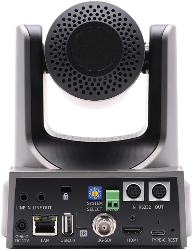 PTZOptics Move SE 30x 1080p Full HD Advanced PTZ Auto-Tracking Pan Tilt Zoom Camera for Live Streaming and Video Production (Gray)