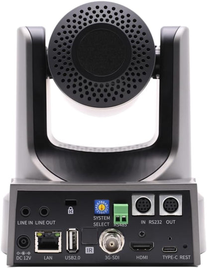 PTZOptics Move SE 30x 1080p Full HD Advanced PTZ Auto-Tracking Pan Tilt Zoom Camera for Live Streaming and Video Production (Gray)