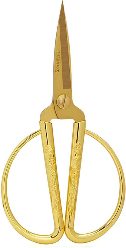 Gold Scissors, Ribbon Cutting Scissors for Grand Opening Ceremonies, Special Events Inaugurations and Ceremonies, Right/Left Handed 6.73"