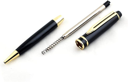 Free Engraving - Personalized Roller Ballpen, Ballpoint pen, Refillable Pens, Retractable Medium Refill Pen Black Ink, Custom Gifts for Men, Women, Classy Gift Box