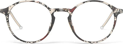 VISOONE Round Lightweight Blue Light Blocking Glasses Women Men Fashion Cute Thin Eyewear Niko