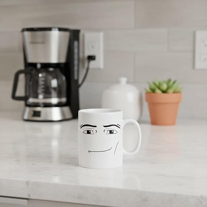 11-Ounce Novelty Face Mug | Funny & Unique Ceramic Coffee Cup for Men - The Perfect Humorous Gift for Birthday, Christmas & Anniversary Tea or Coffee Drinks