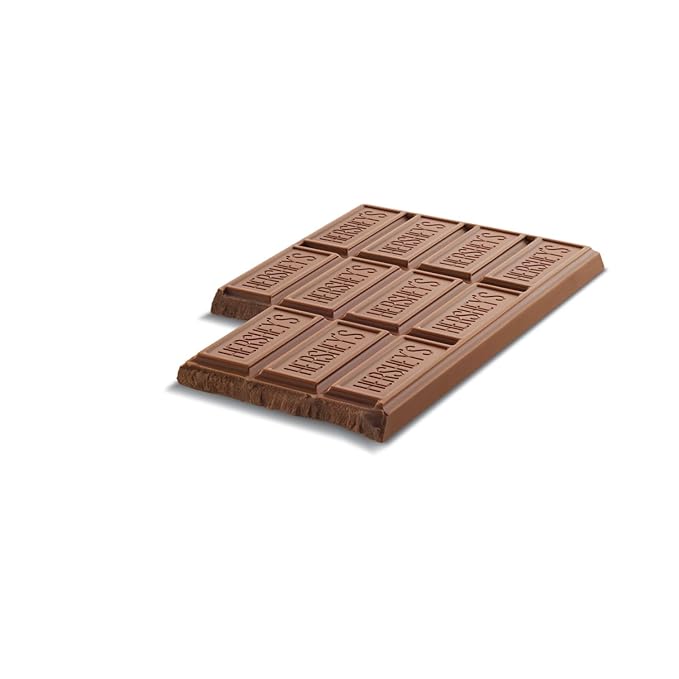 HERSHEY'S Milk Chocolate Candy Gift Bar, 1 lb (Pack of 2)