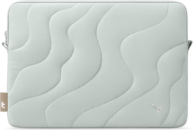 tomtoc 360 Protective Puffy Laptop Sleeve for 14-inch MacBook Pro M5(2025)/M4/M3/M2/M1 Pro/Max A3434 A3112 A3401 A3185 A2992 A2918 13.5/13.8-inch Surface Laptop 7(Copilot+ PC)/6/5/4/3, Quilted Design