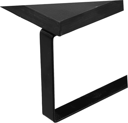 Mikinona Practical Monitor Riser Stand Black Sturdy Computer Stand for Desk Laptop Table Printer Office Use