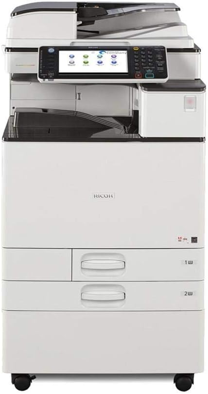 Ricoh Aficio MP C3503 A3 Color Laser Multifunction Copier - 35ppm, Copy, Fax, Print, Scan, Auto Duplex, Network, 4 Trays, Stand and Comes with Pre-Installed Postscript 3 Supplement (Renewed)