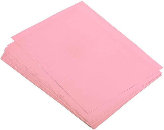 MECCANIXITY 50 Sheets Colored Copy Paper 8.3 x 5.8 Inch Printer Paper 80gsm Light Pink for Office Printing, Document Copying, Invitations, Forms, Art Projects