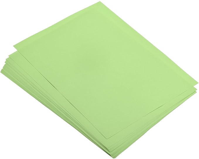 MECCANIXITY 75 Sheets A4 Colored Print Copy Paper 5.8" x 8.3" Origami Paper Printer Paper 80gsm for Printing, Document Copying, Art Craft,Light Green