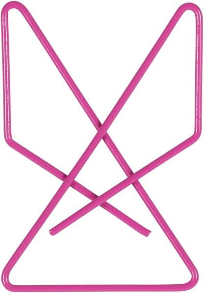 JAM PAPER Colorful Butterfly Clips - Pink Paper Clamps - 15/Pack