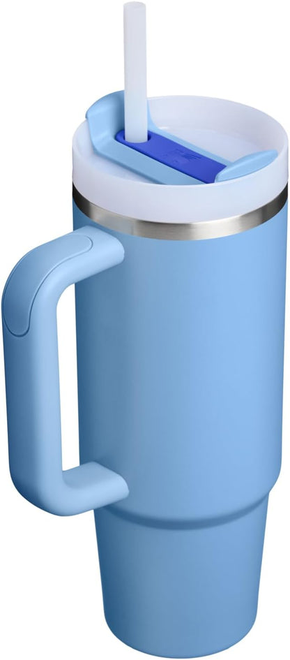 STANLEY Quencher H2.0 Tumbler with Handle and Straw 30 oz | Flowstate 3-Position Lid | Cup Holder Compatible for Travel | Insulated Stainless Steel Cup | BPA-Free | Blue Sky