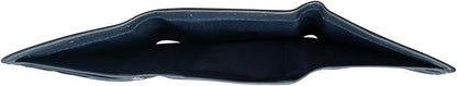 VANSI Genuine Leather Modern TriFold Design Wallet and Card Holder for Men (NAVY)