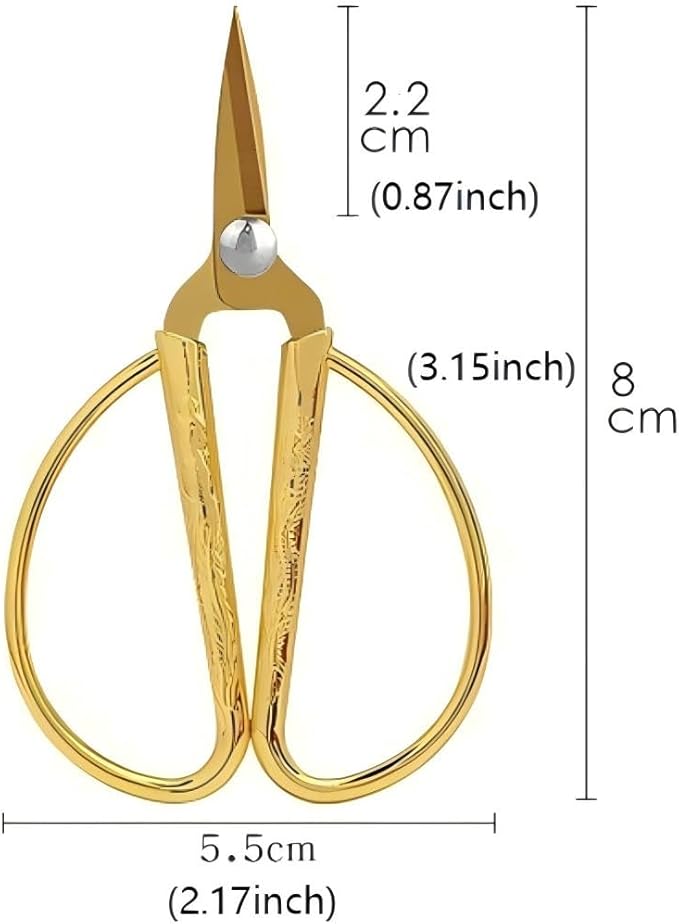 Gold Scissors, Ribbon Cutting Scissors for Grand Opening Ceremonies, Special Events Inaugurations and Ceremonies, Right/Left Handed 3.15"