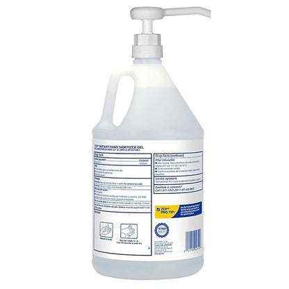 Zep Instant Hand Sanitizer Gel 70% Alcohol - 1 Gallon (Case of 4) 355825 - Pump Included - Exceeds CDC Recommendations - Kills 99.9% of Germs