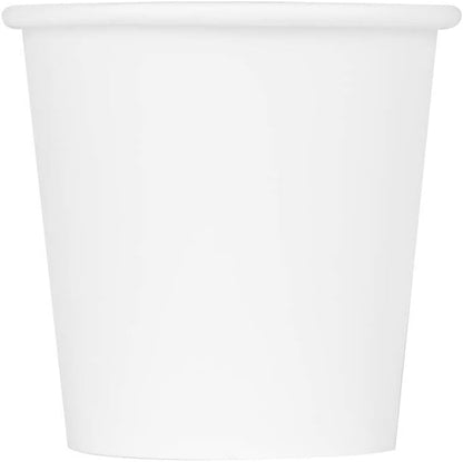 Karat 4oz Paper Espresso Coffee Cup, 1000 Count, Disposable Mouthwash Cup, Hot and Cold Drinks, White (C-K504W)