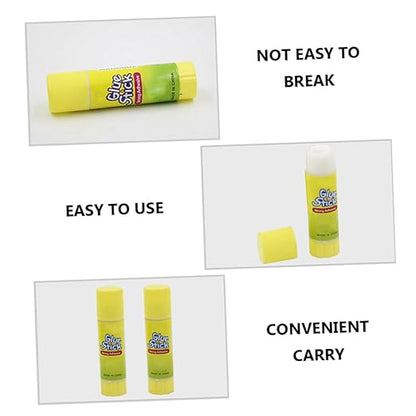 12pcs Solid Glue Sticks Strong Adhesive Lightweight Portable for School Office Crafting Safe and Easy to Use White Glue Stick