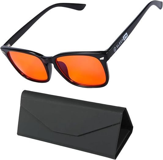 100% Blue Light Blocking Glasses - Women + Men - Better Sleep - Anti Eye Strain Protection - Computer Screens Gaming