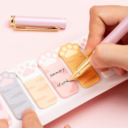 480Pcs Cat's Claw Page Markers Sticky Index Tabs, Arrow Flag Tabs Self Adhesive, Colored Notes Tab Stickers for Notebook, Documents