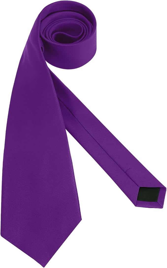 Men's Ties Solid Pure Color 3.15" (8CM) Necktie Plain Formal Business Wedding Black Ties For Men