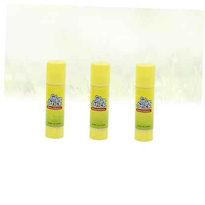 12pcs Solid Glue Sticks Strong Adhesive Portable for School Office Student Use White Craft Supplies