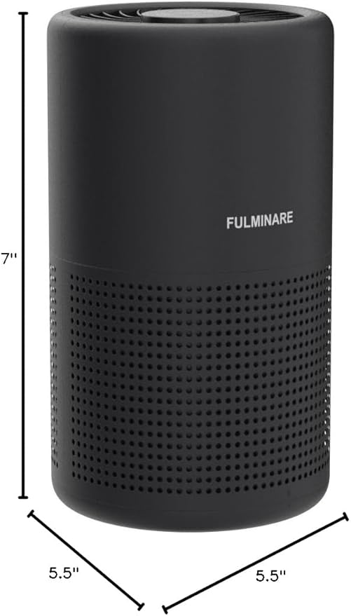Air Purifiers for Bedroom, FULMINARE H13 True HEPA Air Filter, Quiet Air Cleaner With Night Light,Portable Small Air Purifier for Home, Office, Living Room