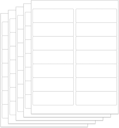 14UP 4" x 1-1/3" Shipping Labels Compatible with Laser & Inkjet Printers, Address Mailing Labels Self Adhesive Stickers (100 Sheets)