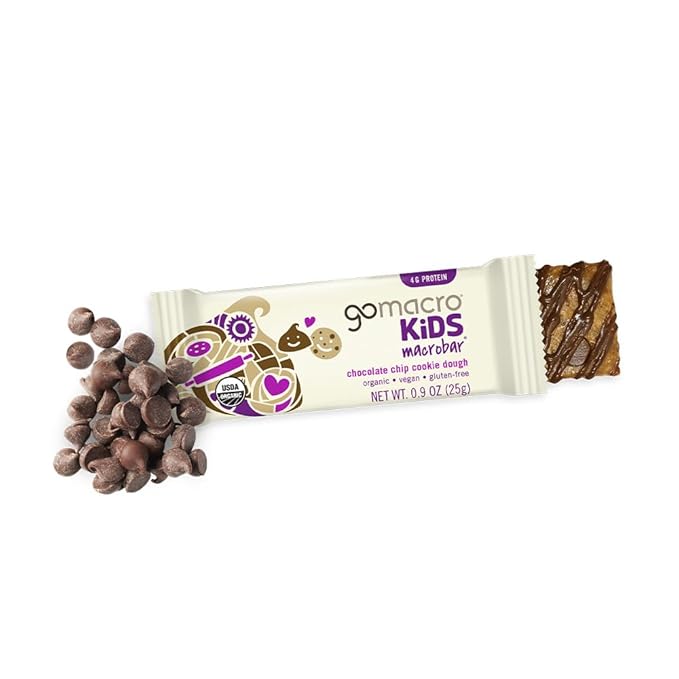 GoMacro MacroBar Organic Vegan Protein Bars - Banana + Almond Butter & Coconut, Almond Butter, Chocolate Chips (2.3 Ounce Bars, 12 Count) (Pack of 2)
