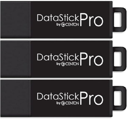 8GB DataStick Pro by Centon, 3 Pack, USB 3.2 Gen1 Flash Drive Memory Stick for Storage and Backup
