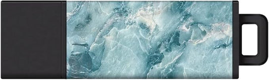 Centon Electronics DataStick Pro2 USB 2.0 Flash Drive, Portable USB Drive, Durable Casing, Versatile USB Stick, 8 GB Storage Capacity, Marble-Aqua