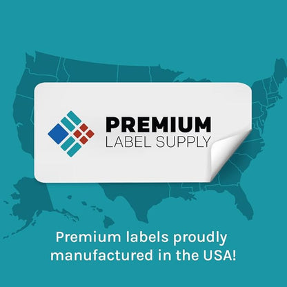 Premium Label Supply Bright Neon Color Fluorescent Stickers - 2" x 4" Labels - (Pink Fluorescent, 250 Labels)