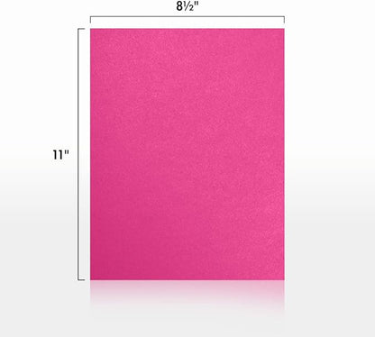 LUXPaper 8.5" x 11" Paper | Letter Size | Azalea Metallic | 80lb. Text | 50 Qty