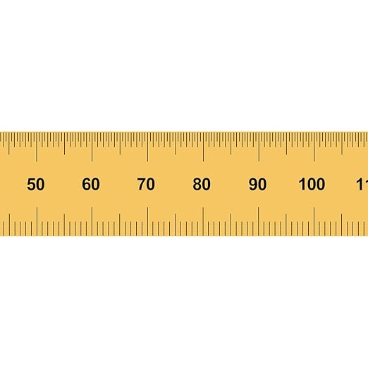 PEC Tools Rigid 6" x 150mm Ruler, Titanium Nitride Coating, Markings of 1/32", 1/64", 0.5mm, 1mm, Suitable for Engineers and Technicians Working Between Imperial and Metric Systems, Made in USA