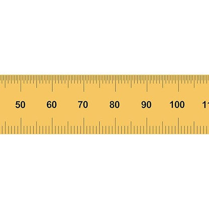 PEC Tools Rigid 6" x 150mm Ruler, Titanium Nitride Coating, Markings of 1/32", 1/64", 0.5mm, 1mm, Suitable for Engineers and Technicians Working Between Imperial and Metric Systems, Made in USA