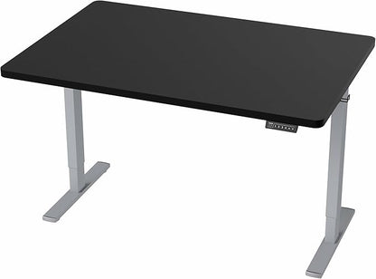 VIVO Electric 48 x 30 in Standing Desk, Memory Height Adjustment, 1B Series, One-Piece Black Top, Gray Frame, DESK-KIT-1G5B