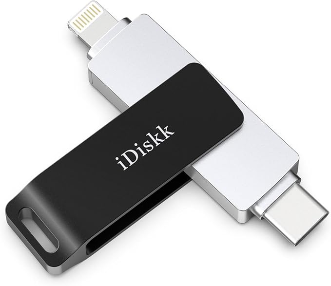 App-le Certified 1TB iPhone 17 iDiskk Photo Vault for iPhone USB Storage Photo Flash Drive Transfer Stick for iPhone Picture External Storage iPad Lightning USB C Android Photo Storage Photo Stick