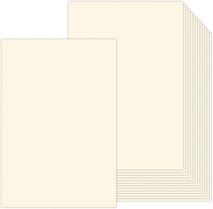 13x19 Cream Cardstock 100 Sheets, Goefun Thick Cardstock Ivory 80lb, Premium Heavy Weight Card Stock Paper for Inkjet or Laser Printers, Photos, Poster, Menu, Drawing and DIYs
