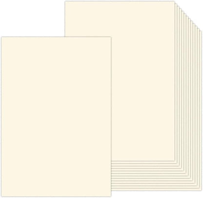 13x19 Cream Cardstock 100 Sheets, Goefun Thick Cardstock Ivory 80lb, Premium Heavy Weight Card Stock Paper for Inkjet or Laser Printers, Photos, Poster, Menu, Drawing and DIYs
