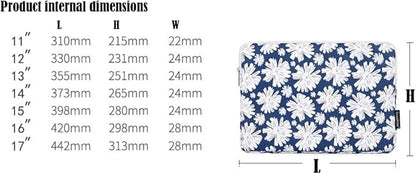 Laptop Sleeve 14 Inch,Waterproof Protective Notebook Case Briefcase Carrying Bag Compatible with MacBook,Acer,Asus, Dell,Lenovo,Microsoft,HP Laptop Cover (Daisy, 11 inch)