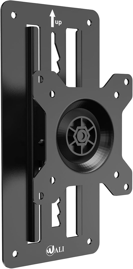 WALI Single Monitor Wall Mount, Height Adjustable for 17-32 inch Computer Monitor Bracket, up to 17.6 Lbs, Fits 1 Screen with Max Mounting Holes 100x100mm (1732LM), Black