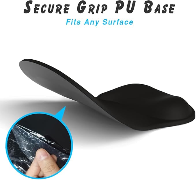 ErgoComfort Gel Wrist Rest Mouse Pad-Ergonomic Office Mousepad with Wrist Support-Non-Slip, Design Desk Accessories Mat for Home&Game Decor (08FloraBliss)