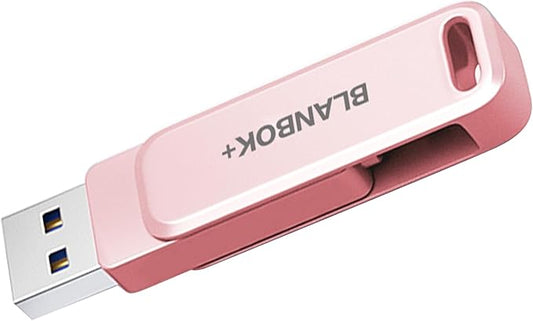 Flash Drive for Photos Videos (Pink, 256GB)