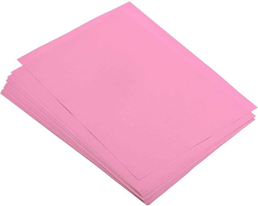 MECCANIXITY 50 Sheets Colored Copy Paper 8.3 x 11.7Inch Printer Paper 80gsm Pink for Office Printing, Document Copying, Invitations, Forms, Art Projects