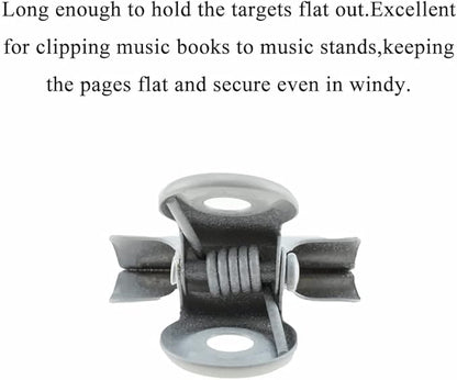 HAHIYO 0.87inch White Bulldog Clips Metal File Hinge Binder Clips Clamps Save Space Strong Spring Jaws Rock Solid Grip Book Lay Flat Deburred Edge for Hang Photos Wall Grid Dog Food 30PCS