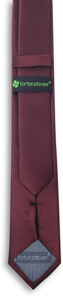Mens Solid Neckties,2.36'' Wide Slim Tie For Men With Gift Box