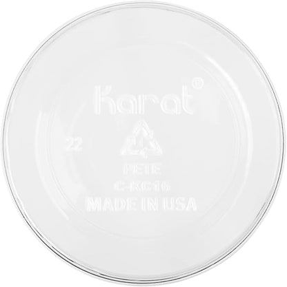 Karat [1,000 ct] 16oz Plastic Cups, Clear Disposable Cold Cup For Iced Coffee, Smoothies, and More, 98mm (C-KC16)